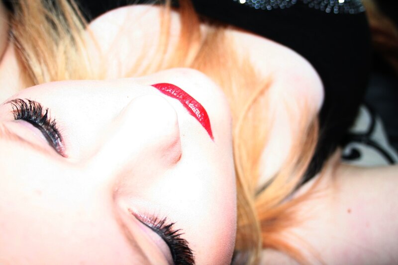 close-up of woman's face