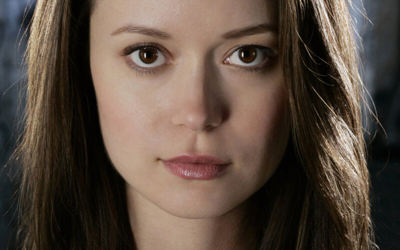 close-up of woman's face