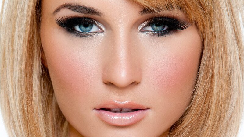close-up of woman's face