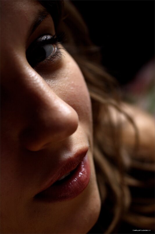 close-up of woman's face