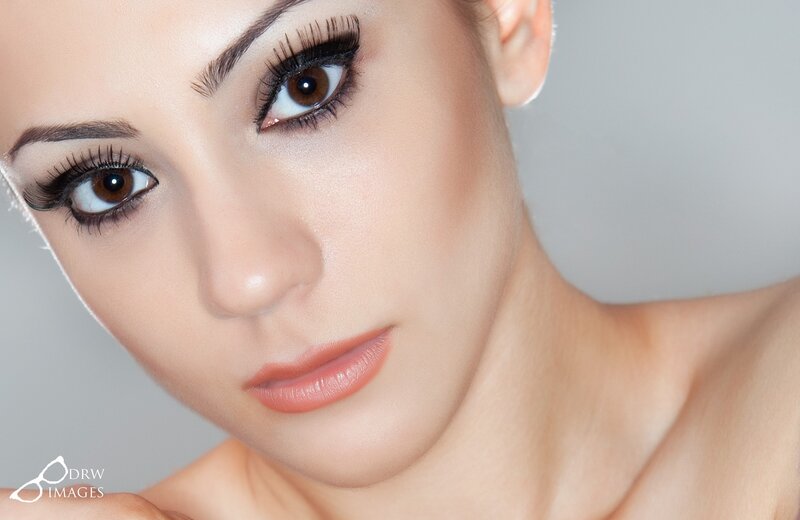 close-up of woman's face