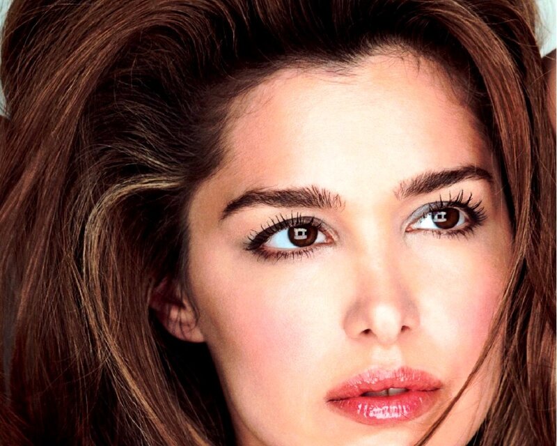 close-up of woman's face