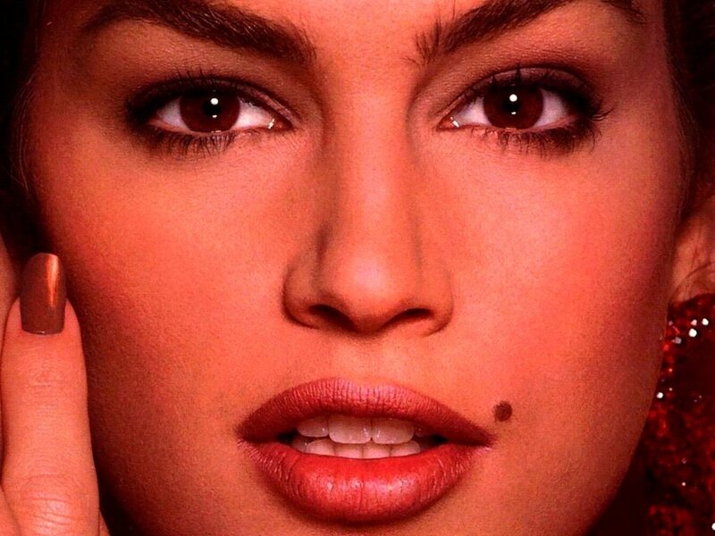 close-up of woman's face