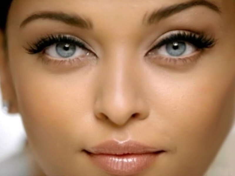 Close-up of Woman's Face — Beige, Neutral