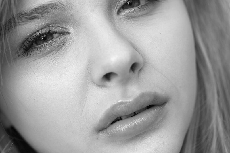 Close-up of Woman's Face — Black, Neutral, Photograph, Eyes, Nose