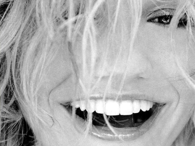 Close-up of Woman's Face — Black, Playful