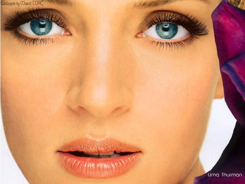 Close-up of Woman's Face — Blue, Calm