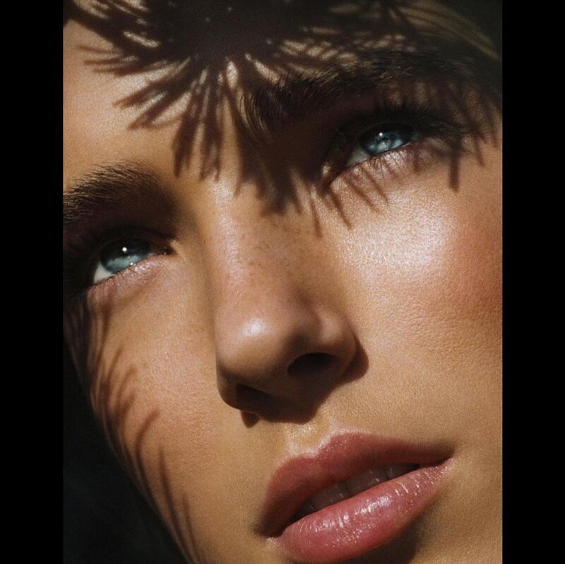 Close-up of Woman's Face — Brown, Dramatic, Afternoon