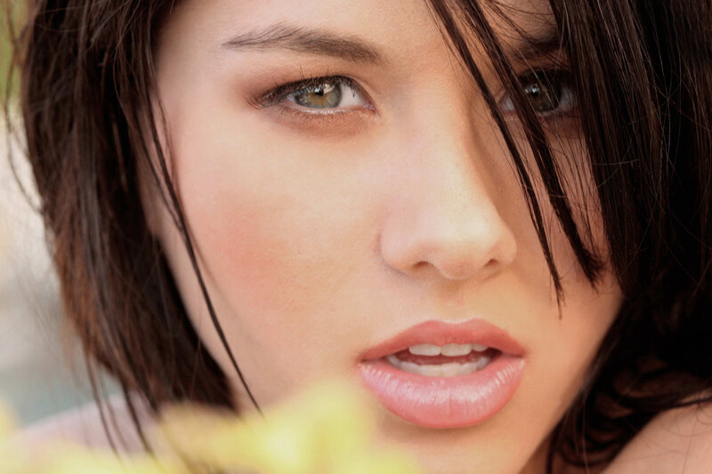 Close-up of Woman's Face — Brown, Intense, Afternoon