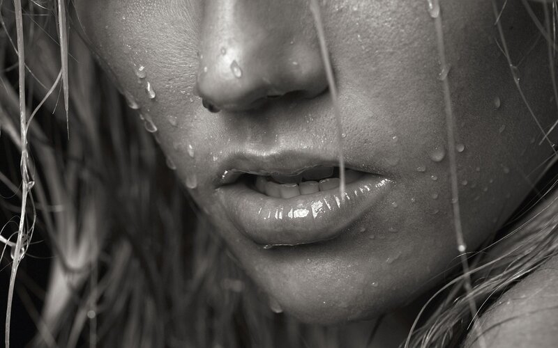 Close-up of Woman's Face — Photograph