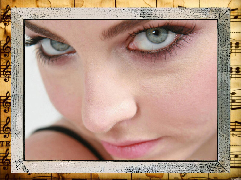 Close-up of Woman's Face — Pink, Calm
