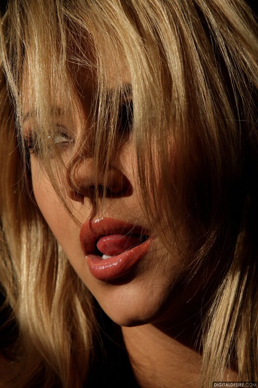 close-up of woman with blonde hair