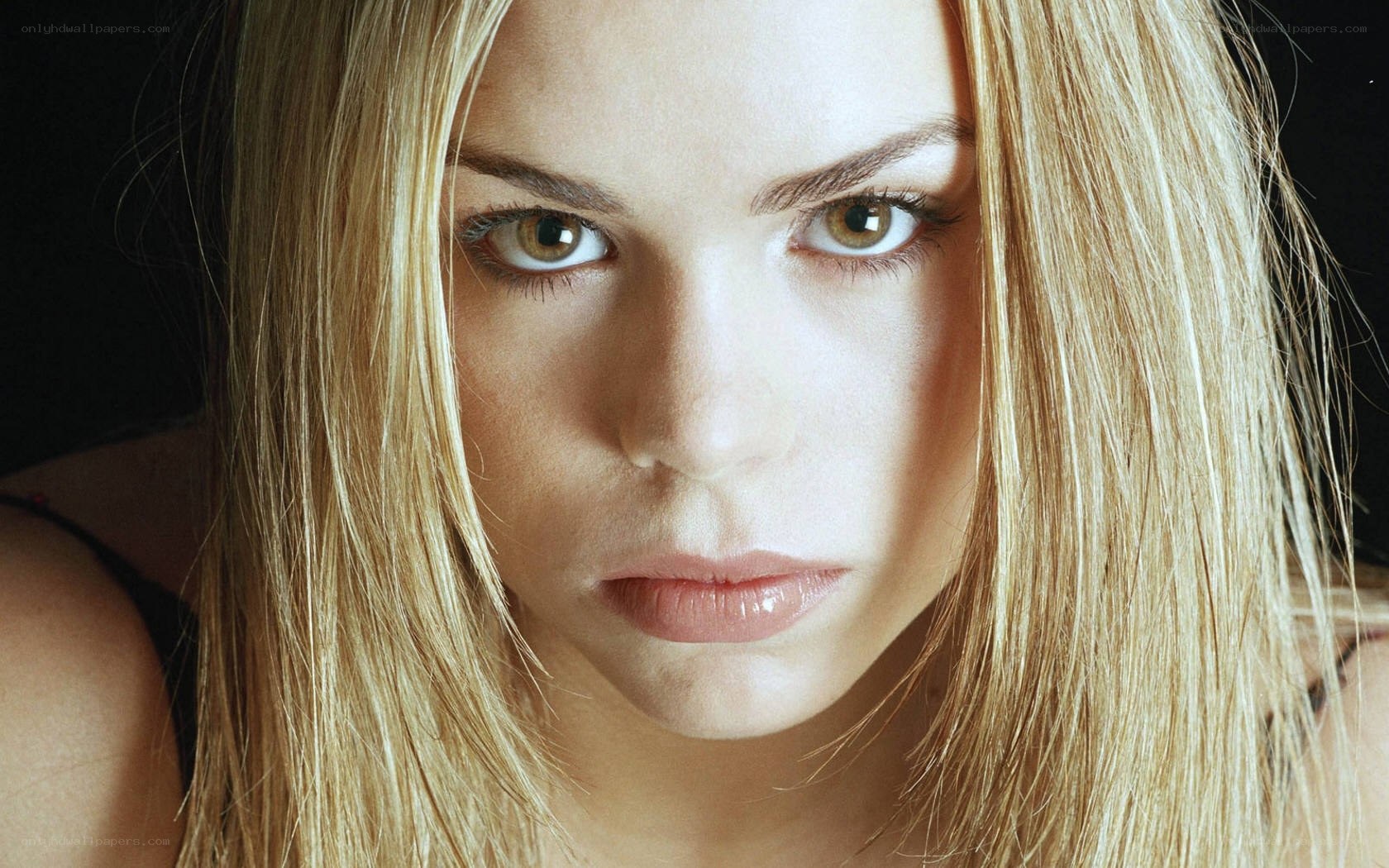 close-up of woman with blonde hair