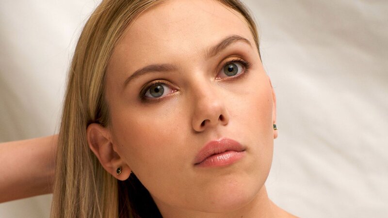 close-up of woman with blue eyes