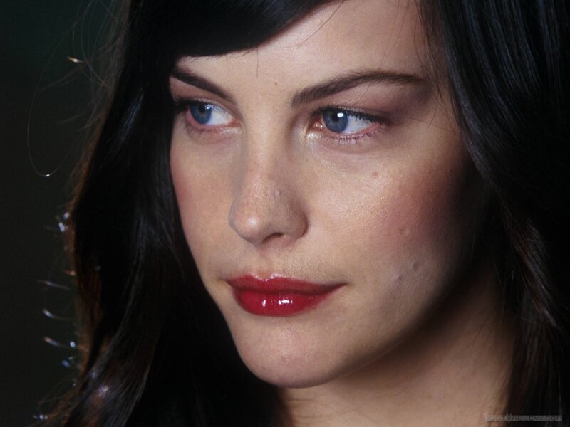 close-up of woman with blue eyes