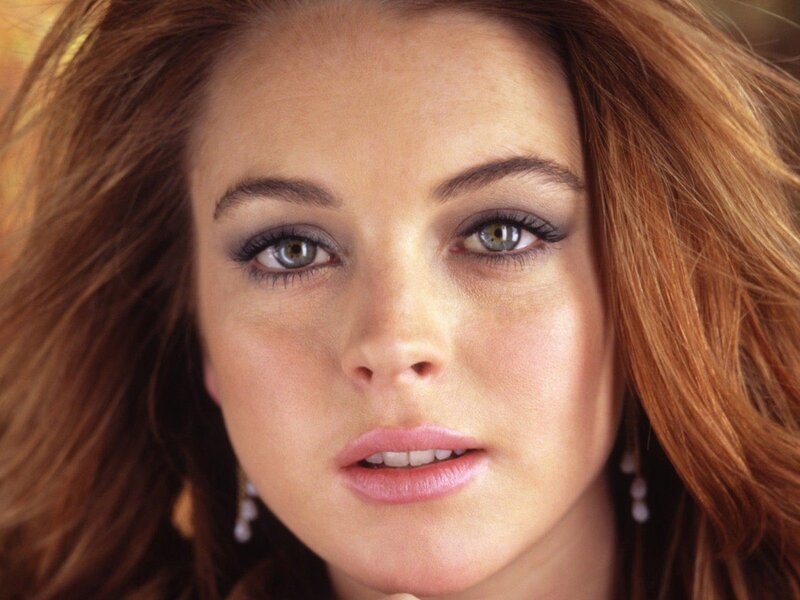 close-up of woman with green eyes