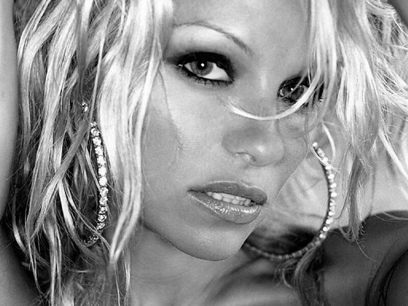 close-up of woman with hoop earrings