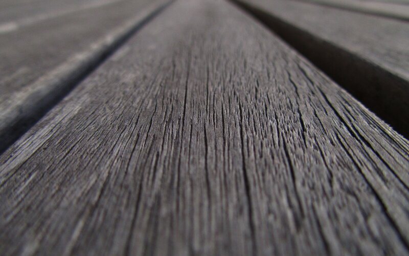 Close-up of Wooden Planks — Gray