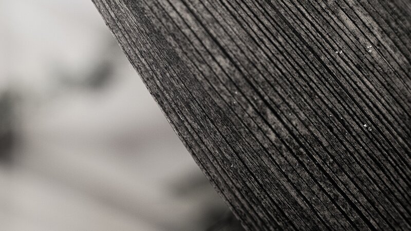 Close-up of Wooden Texture — Black