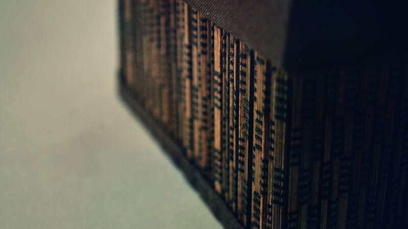 close-up of woven basket