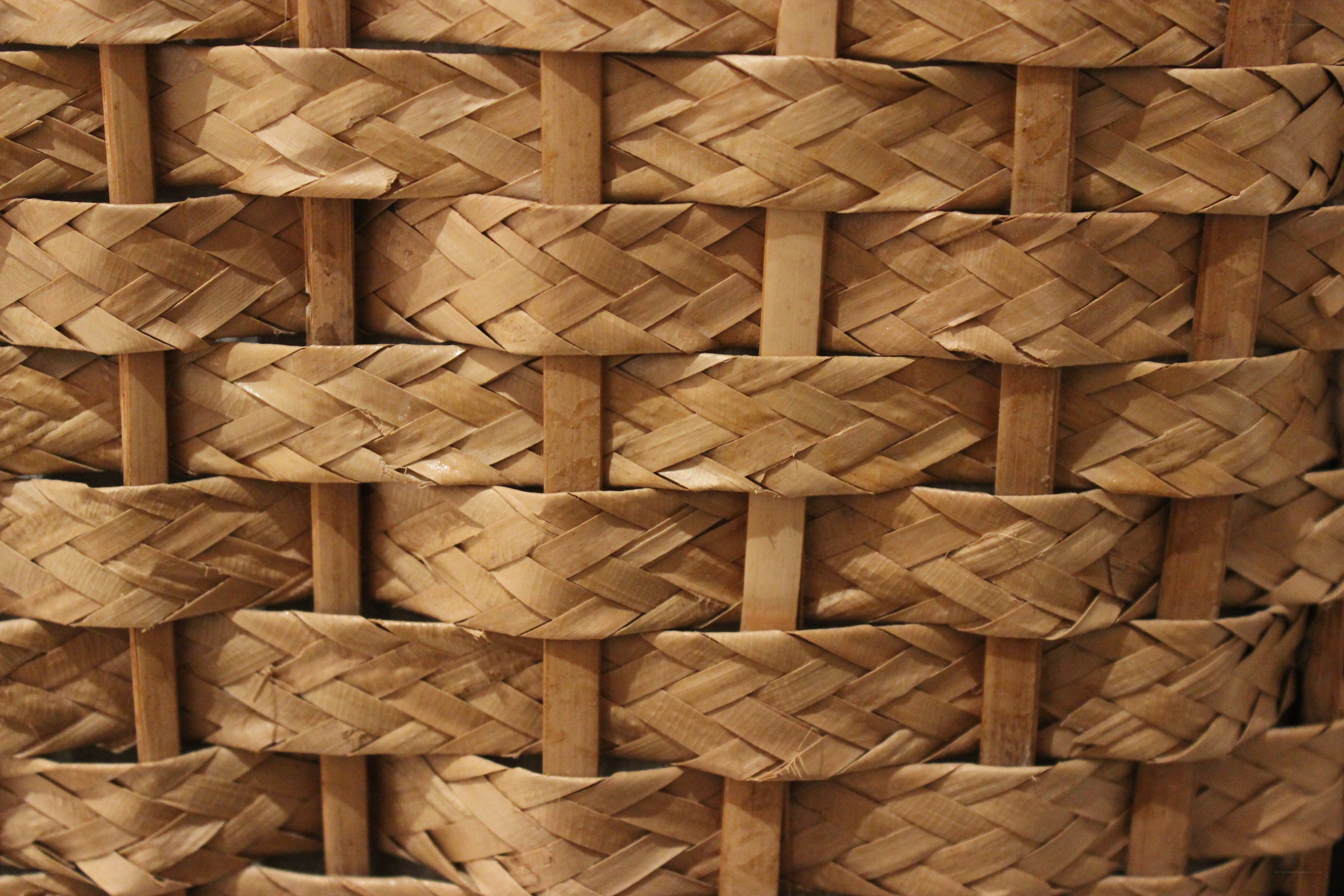 close-up of woven basket