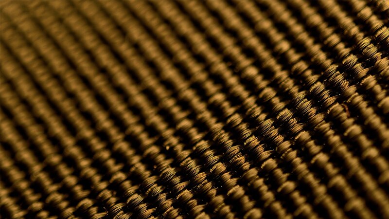 Close-up of Woven Fabric — Brown, Textured