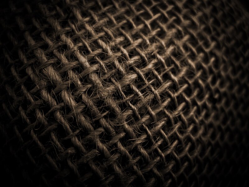 close-up of woven fabric texture