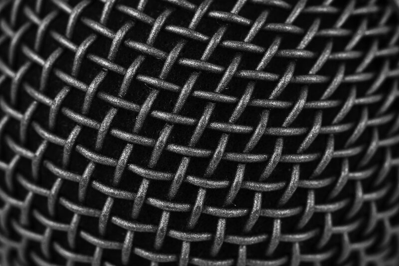 close-up of woven mesh