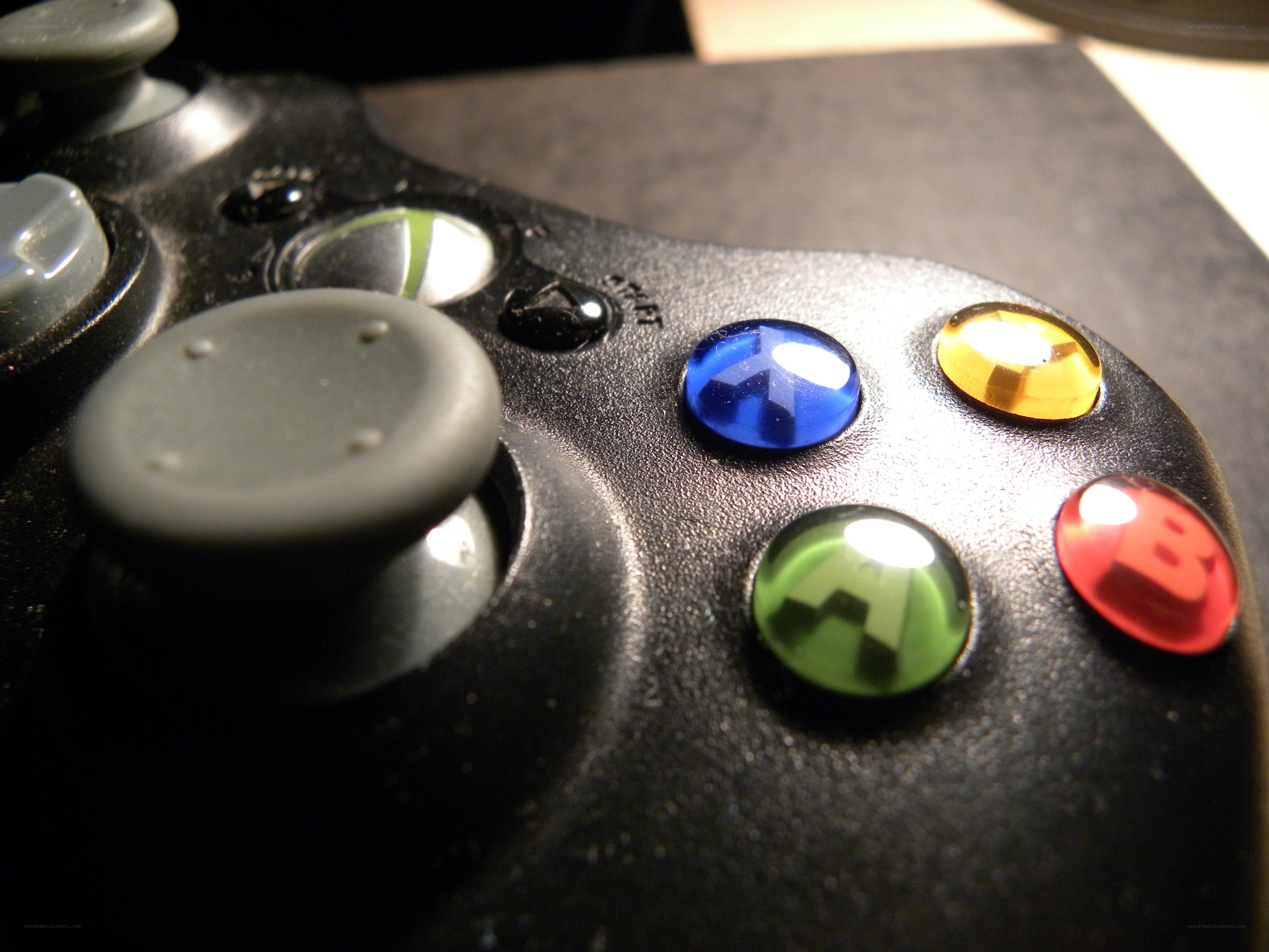 close-up of Xbox controller