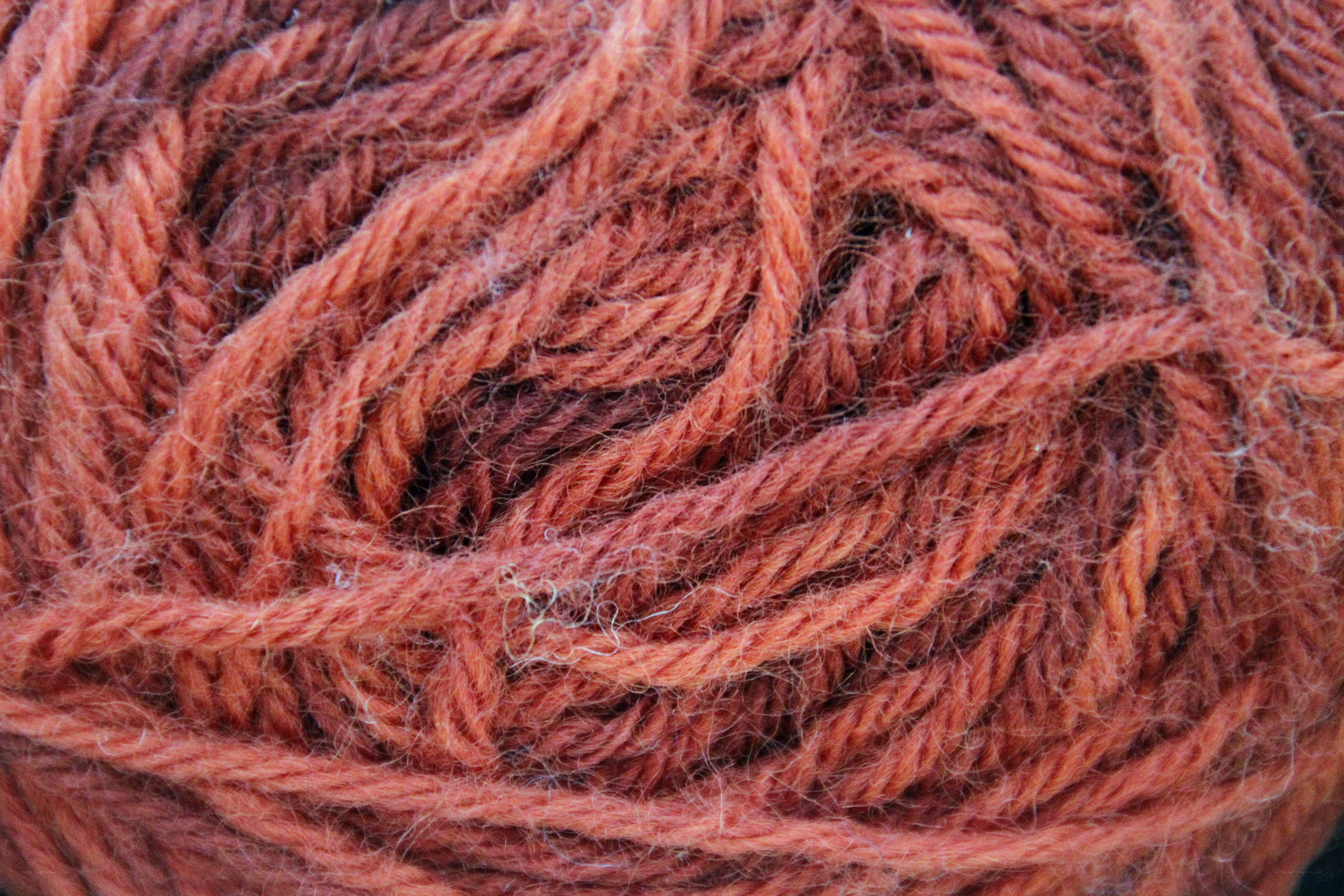 close-up of yarn texture
