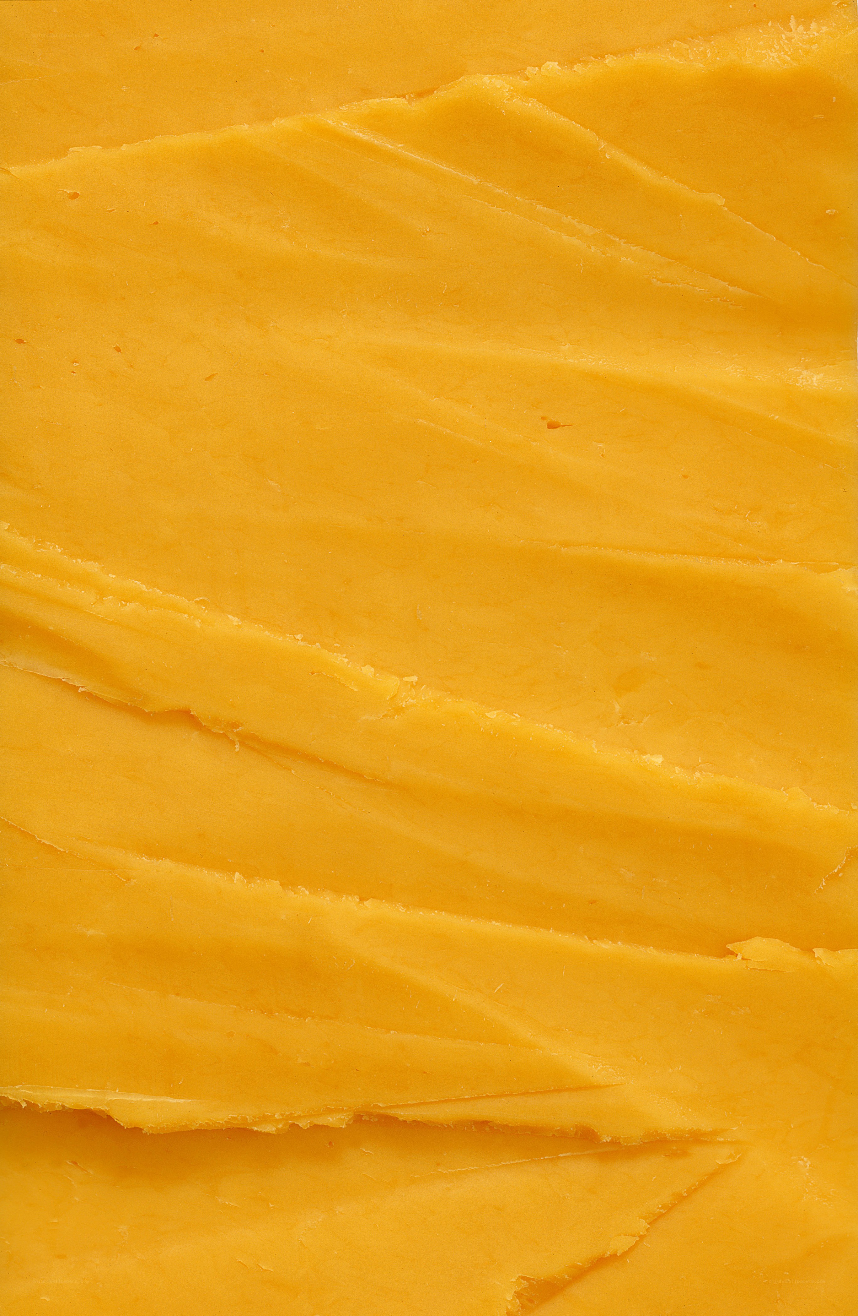 Close-up of yellow cheese texture