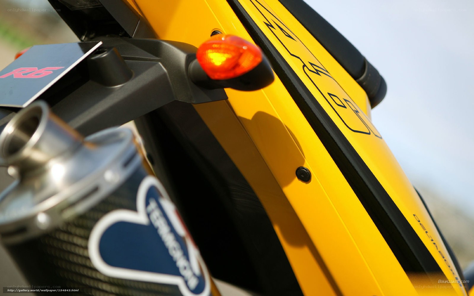 close-up of yellow motorcycle