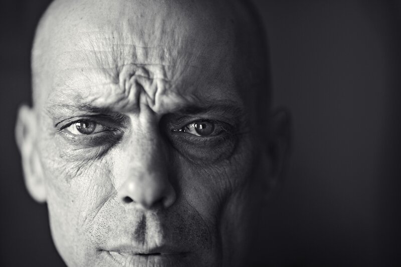 close-up portrait of a man