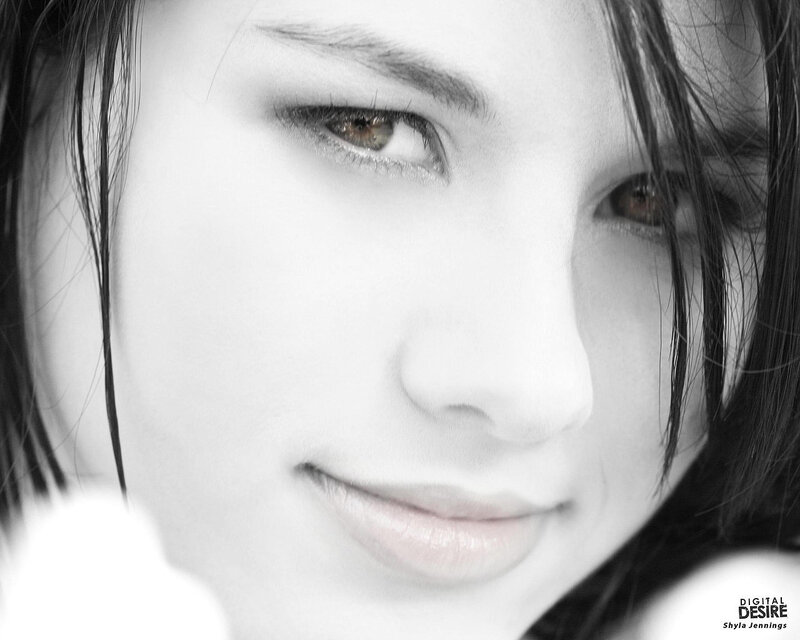 close-up portrait of a woman