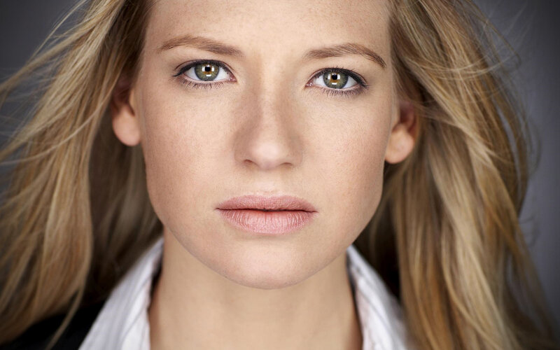 close-up portrait of a woman