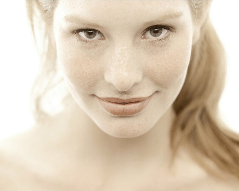 close-up portrait of a woman