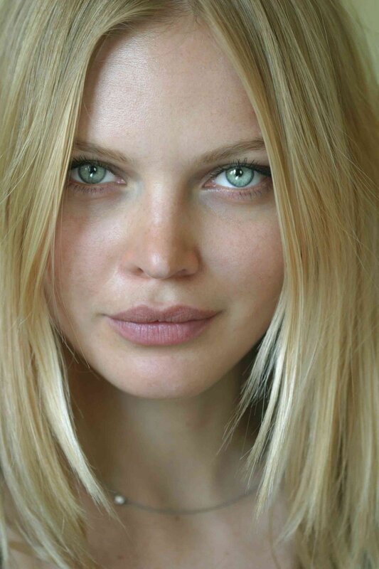 close-up portrait of a woman