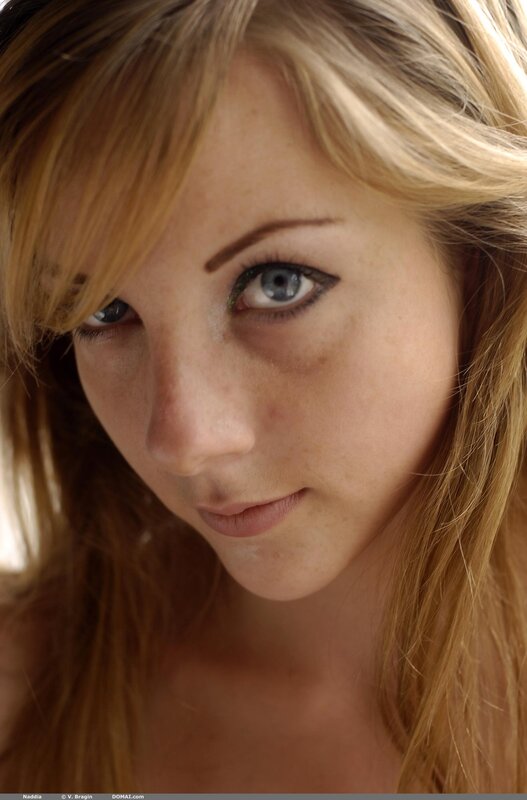 close-up portrait of a woman