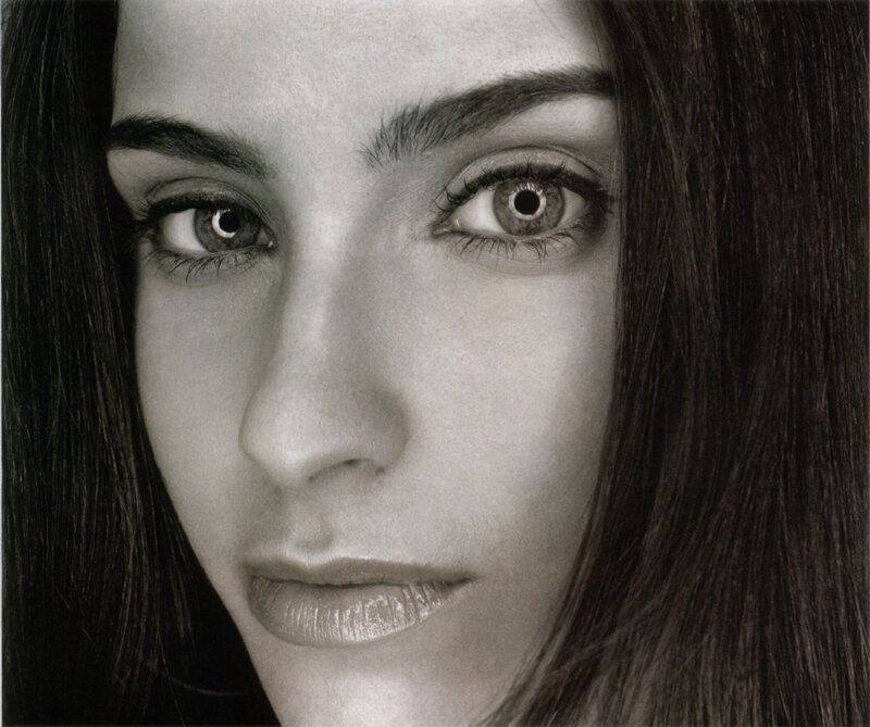 close-up portrait of a woman