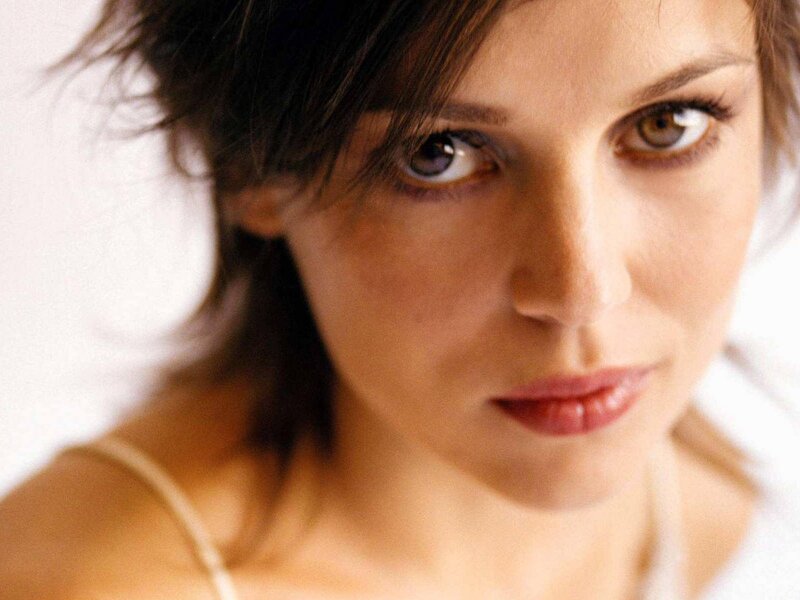 close-up portrait of a woman
