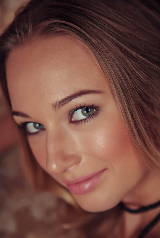 close-up portrait of a woman