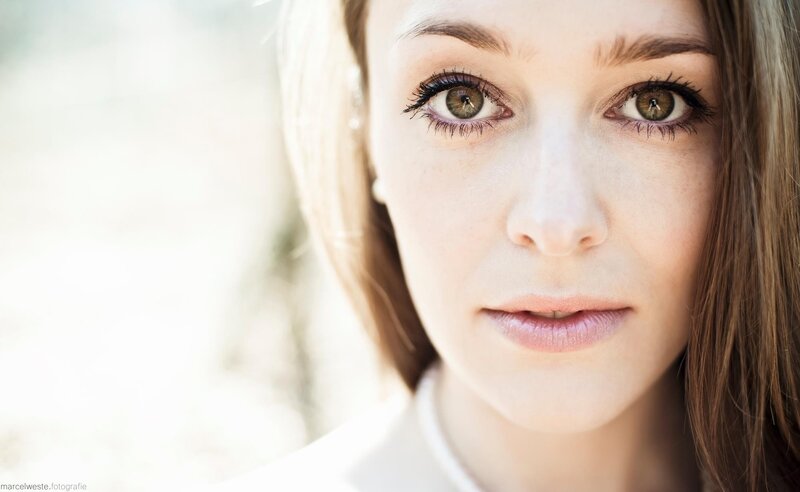 close-up portrait of a woman