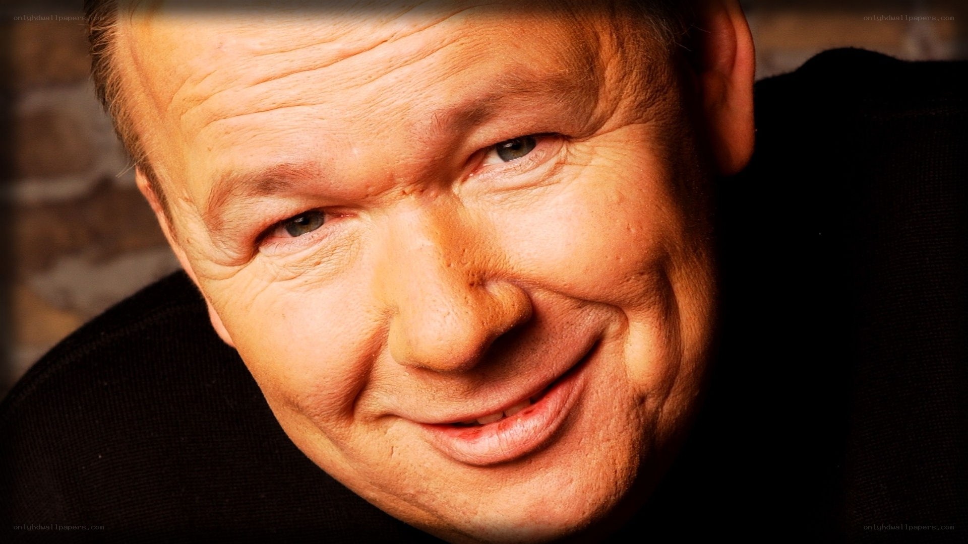 close-up portrait of smiling man
