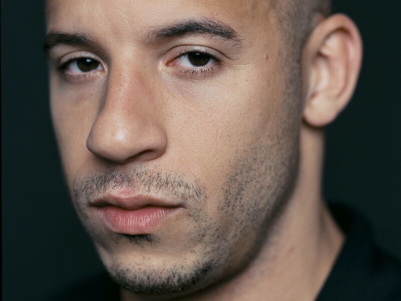 close-up portrait of vin diesel