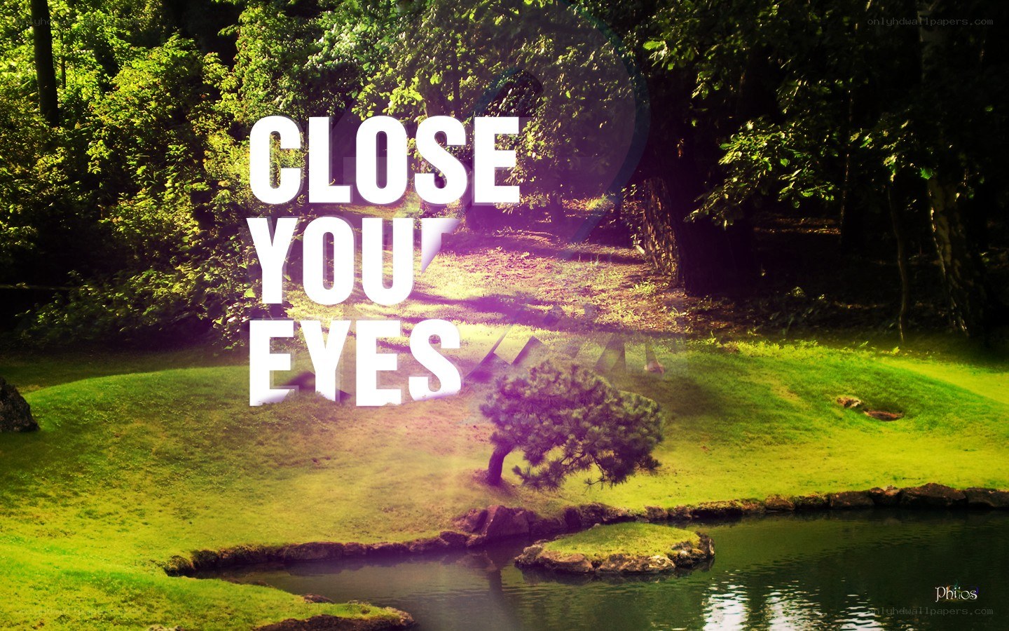 Close Your Eyes nature scene