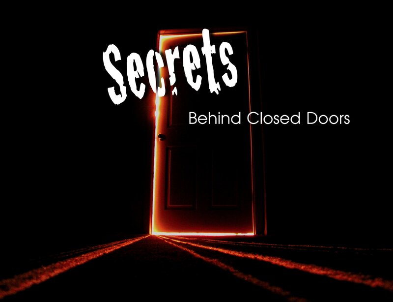 Closed Door with Light