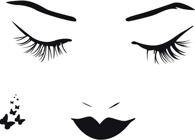 Closed Eyes and Lips