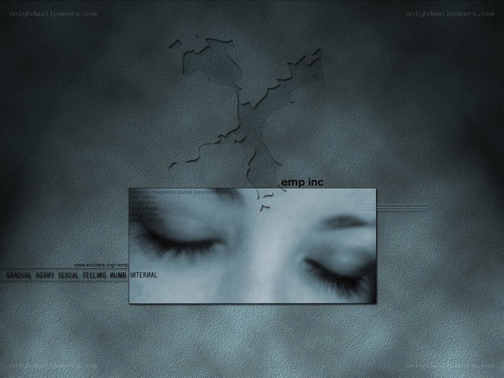 closed eyes on cracked wall