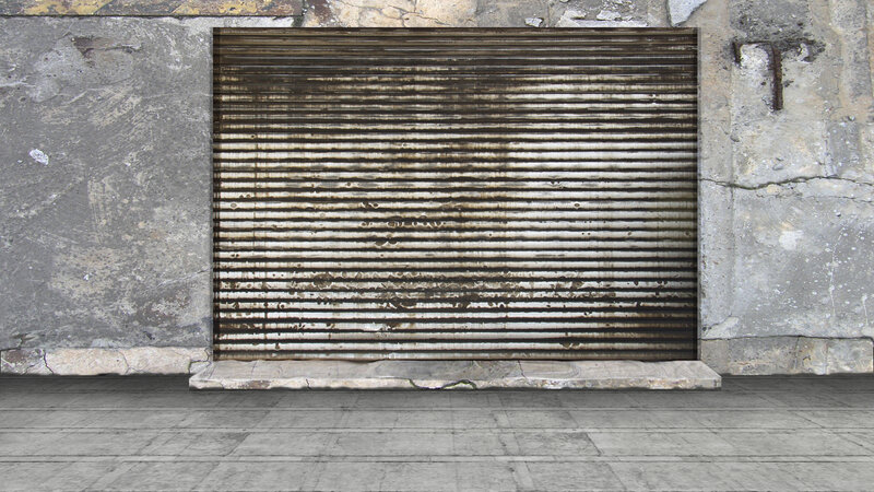 Closed Metal Shutter