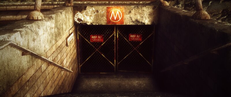 Closed Subway Entrance